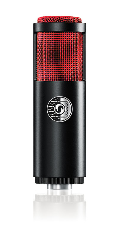 SHURE KSM313/NE - מיקרופון סרט דו כיווני. כיוון אחד לביצוע קולי מבריק, צד שני להגברת כלי נגינה. ROSWELLITE RIBBON MIC. BLACK/RED